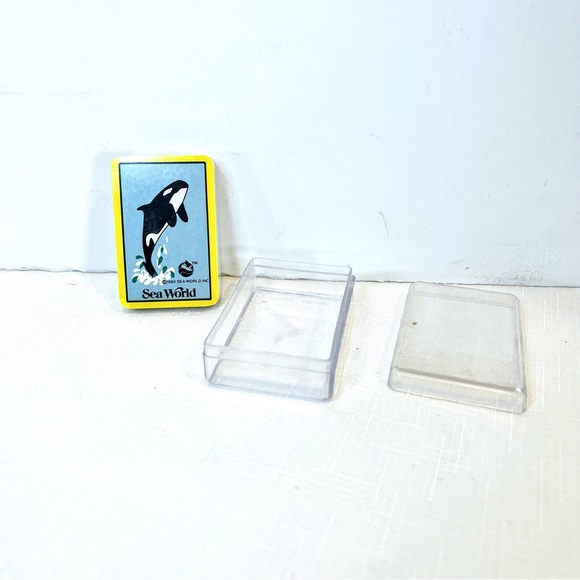 Sea world Vintage Collectors Miniature Deck of Playing Cards NIP with Case - Picture 1 of 6